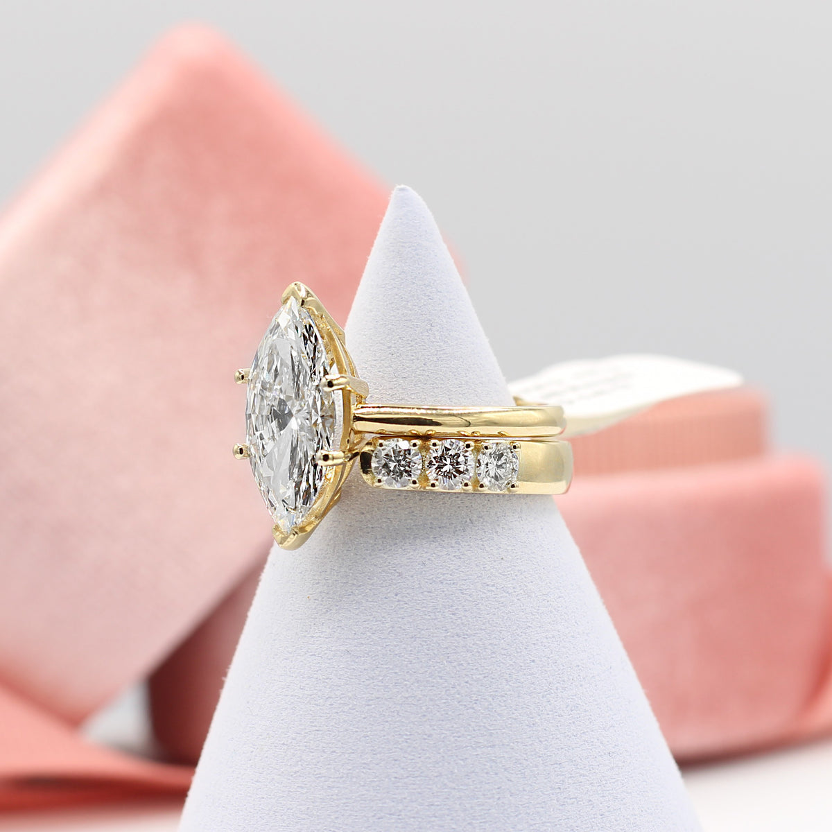 Marquise Diamond Ring & Band