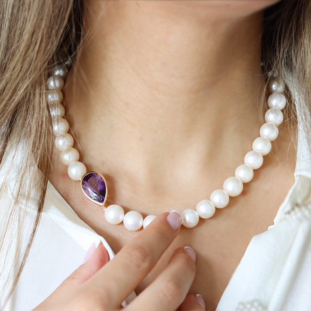 Pearl & Amethyst Necklace