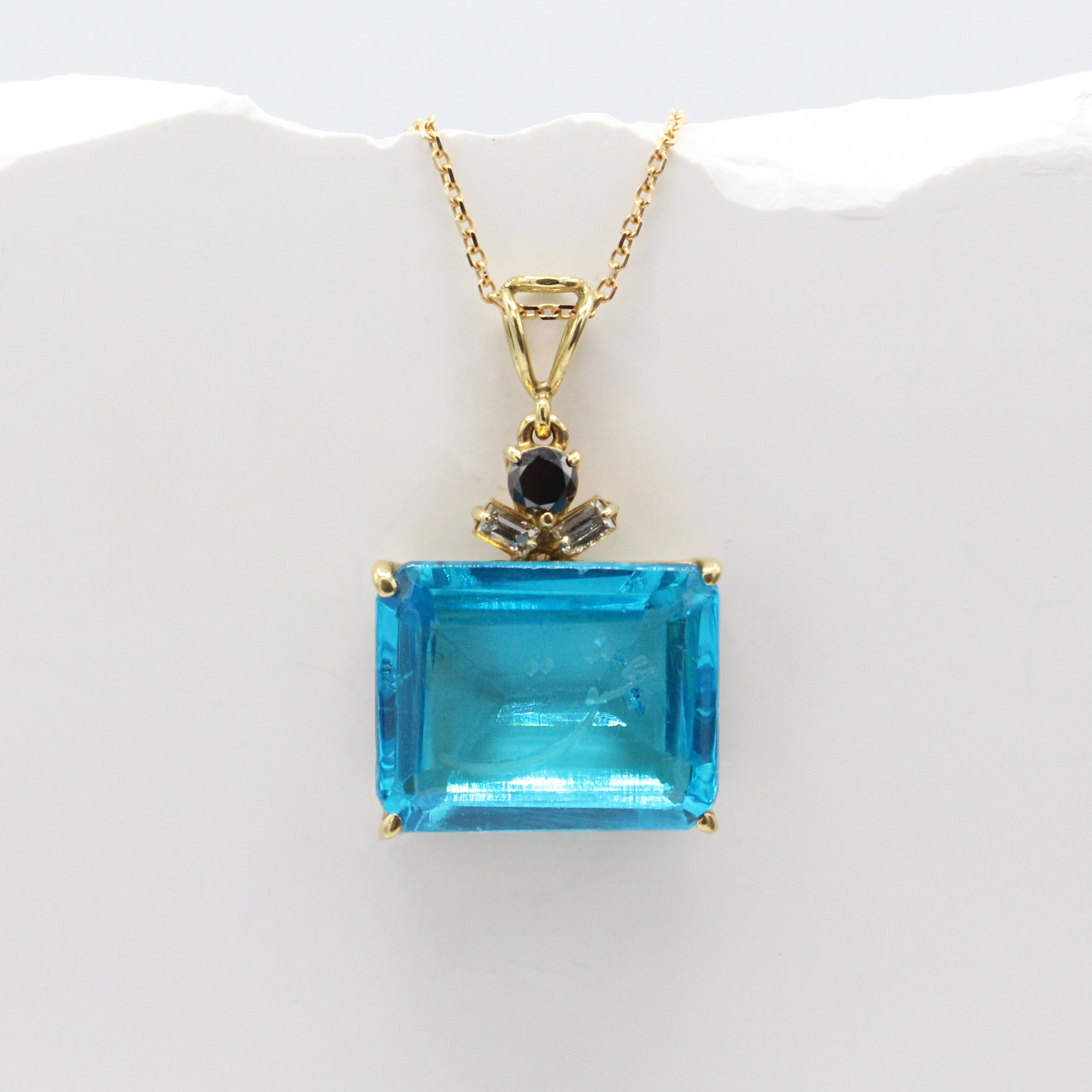 Blue Topaz Pendant