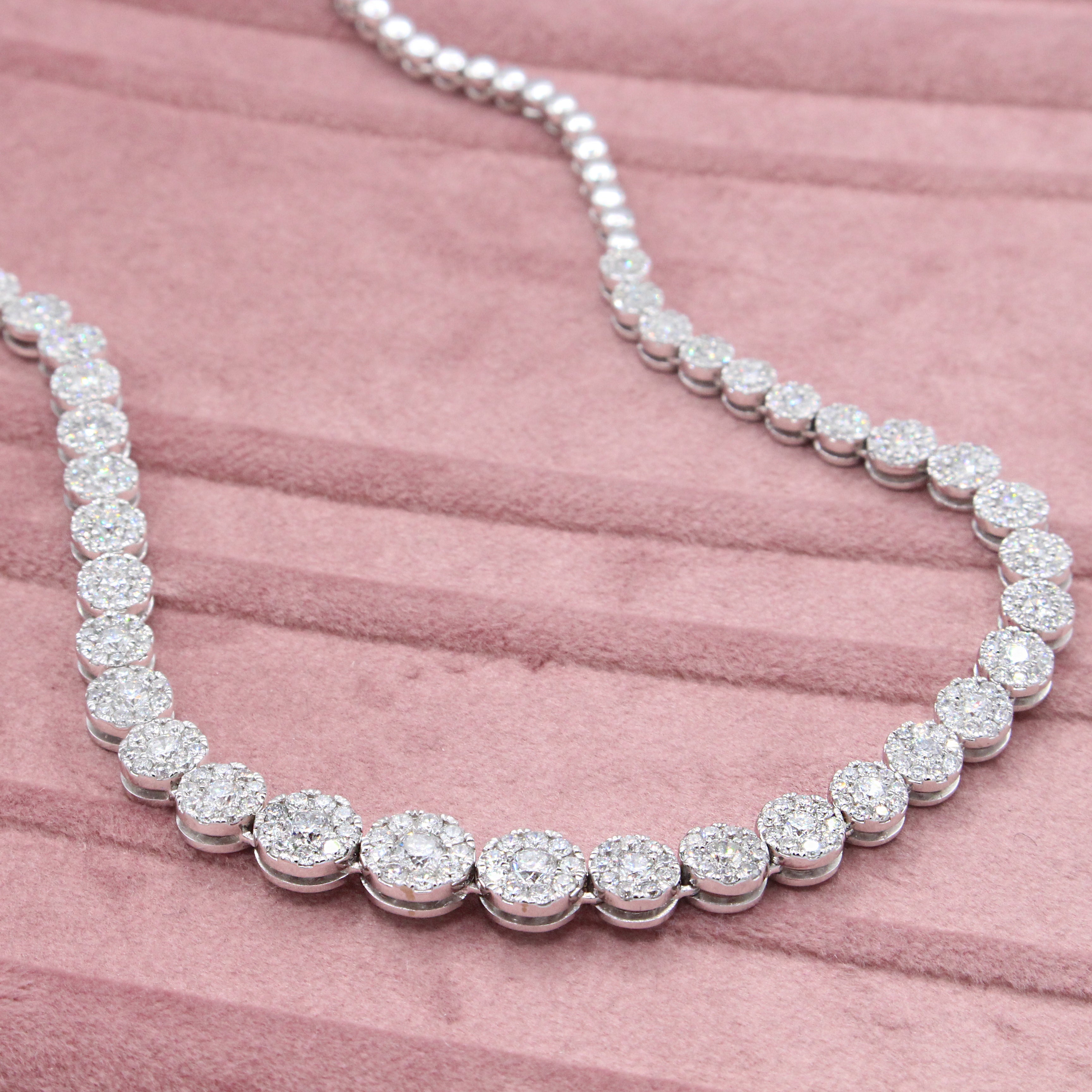 Flower Diamond Necklace