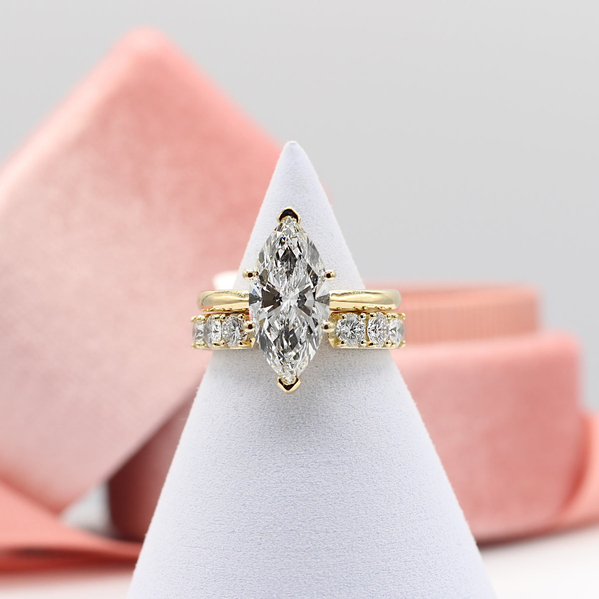 Marquise Diamond Ring & Band